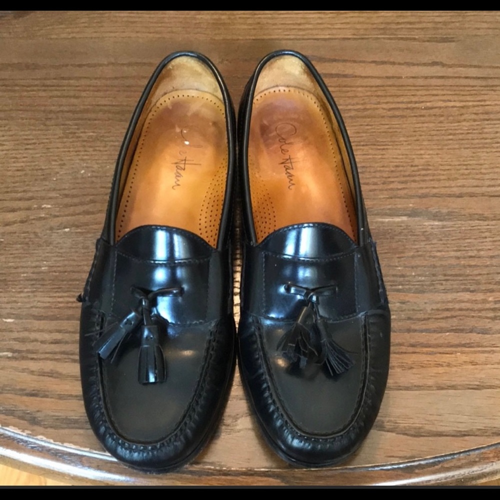 🌟 2 PAIR - COLE HAAN LEATHER DRESS SHOES                   🌟 BLACK & BROWN